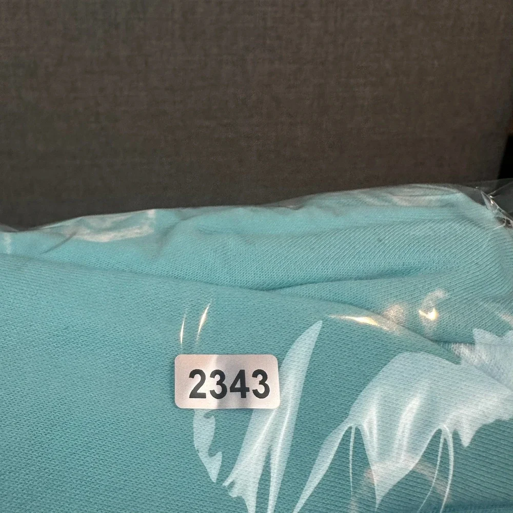 Jordan Hoodie‎ Medium Turquoise Blue Cloud Print Loose Fit